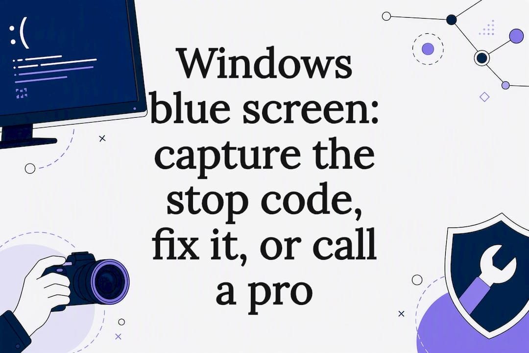 Decorative Windows blue screen title card