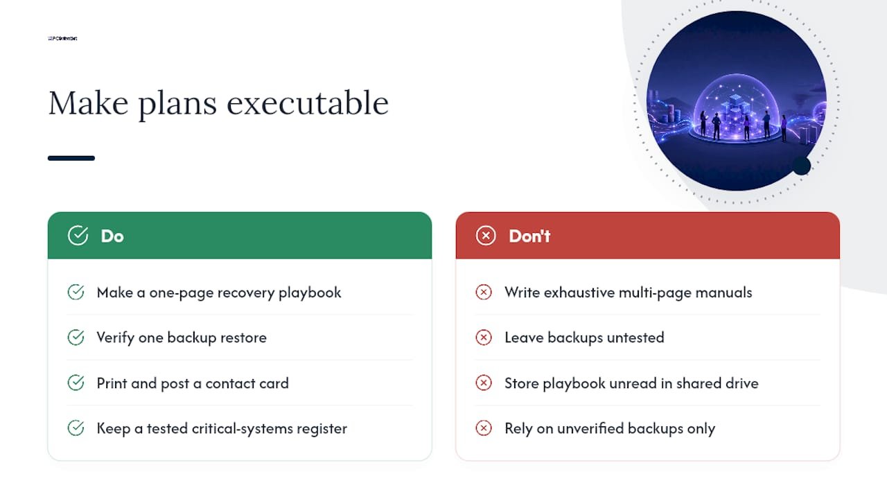 Our take: plans fail on execution, not ambition - overview diagram