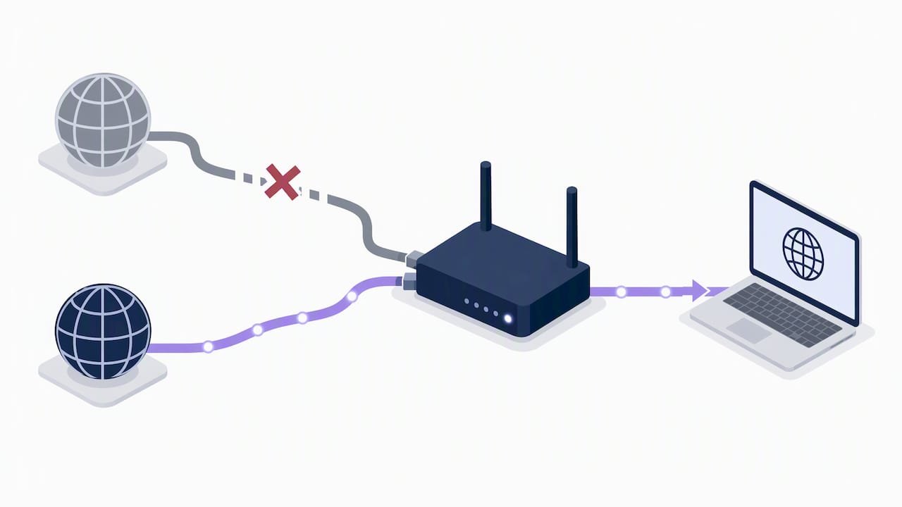 Primary connection interrupted as backup takes over