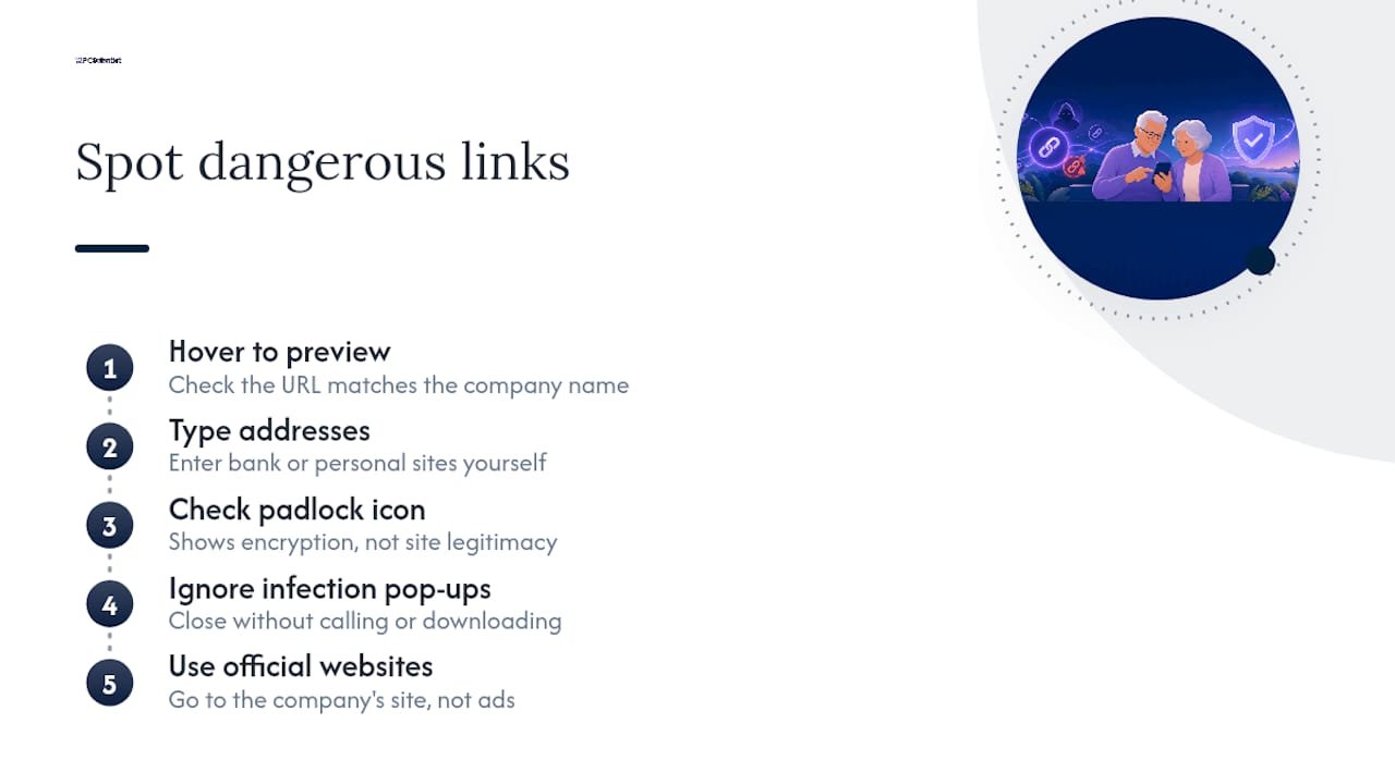 Five checks for safer browsing