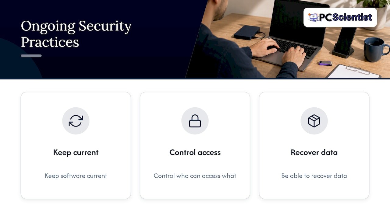 Three ongoing business security practices