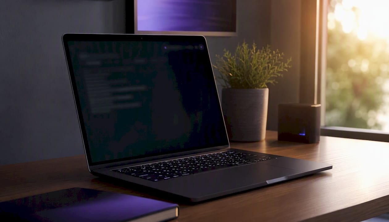 Partial laptop screen hinting offline status