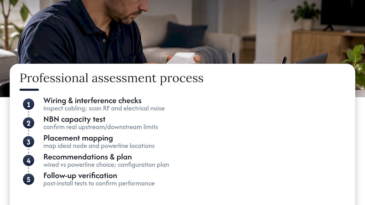 How a professional site assessment shortcuts the guesswork - overview diagram