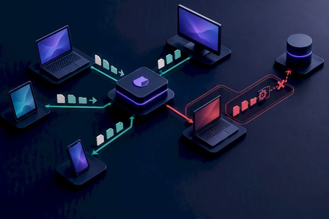EDR detecting and containing ransomware behavior