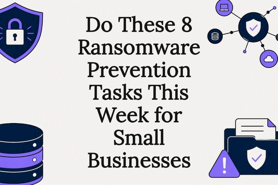 Ransomware prevention checklist title card