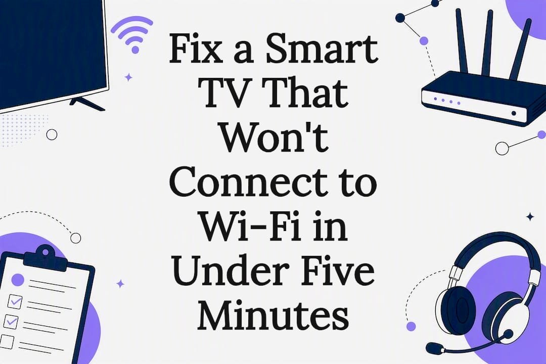 Smart TV Wi-Fi troubleshooting title card