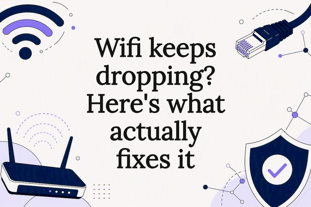 Decorative title card for a Wi-Fi keeps dropping guide