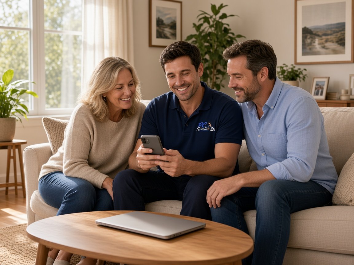 Cybersecurity check during an onsite visit